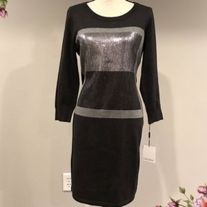 NWT Calvin Klein Sequin Sweater Dress